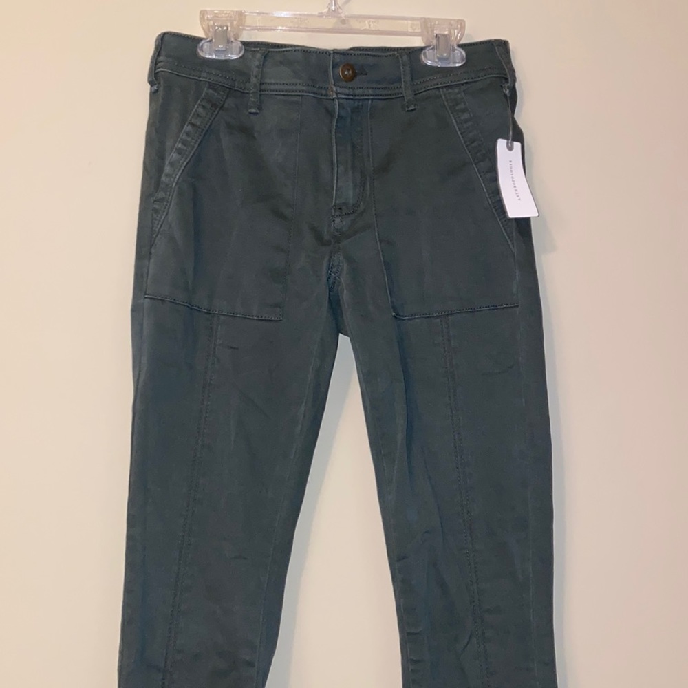 Anthropologie Green Skinny Jeans